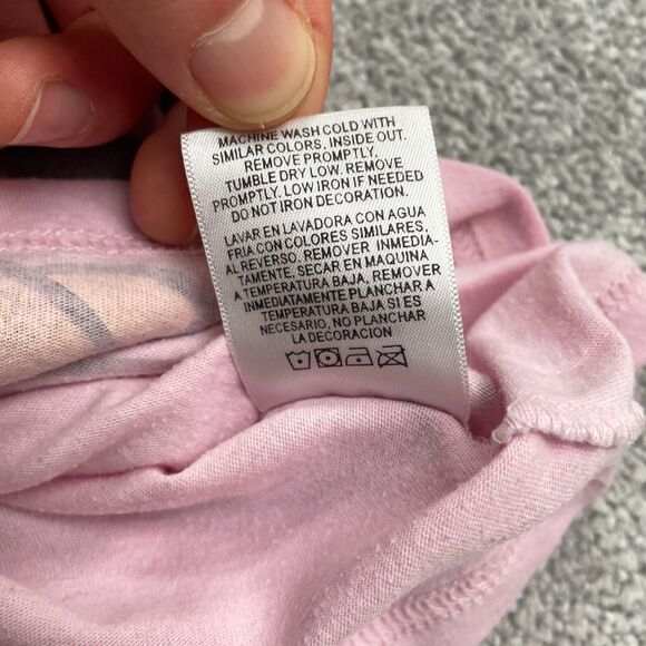 Disney Minie Mouse Graphic T-Shirt Juniors Medium Pink Round Neck Casual Tee - Picture 10 of 14